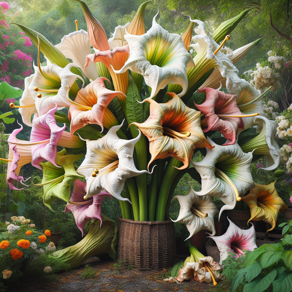Engelentrompet Bloemen: Een Betoverende Gids voor de Brugmansia en Haar Behoud