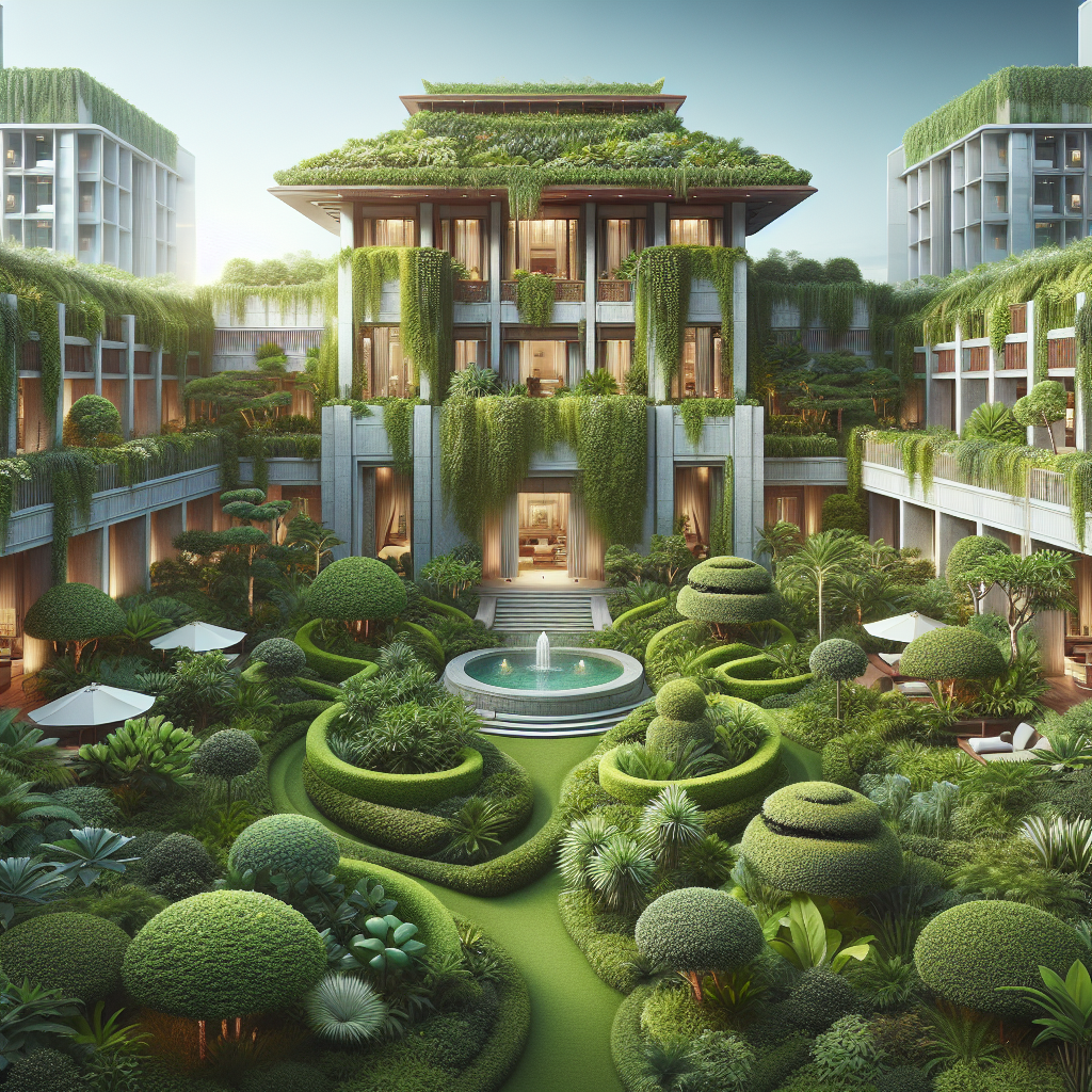 Groene Luxe: De Toekomst van Hotelbeplanting in de Wereld van Vijfsterrenaccommodaties