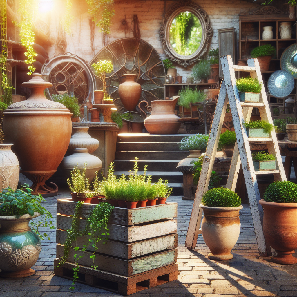 Rommelmarktschatten: Transformeer je Tuin met Unieke Vondsten en Tips
