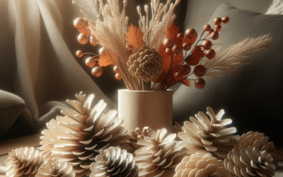 Creëer Betoverende Herfstdecoraties met Gebleekte Dennenappels