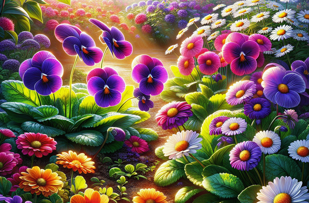 Fleur Je Tuin op met Viooltjes en Madeliefjes: Eenvoudig te Onderhouden Bloemenpracht
