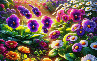 Fleur Je Tuin op met Viooltjes en Madeliefjes: Eenvoudig te Onderhouden Bloemenpracht