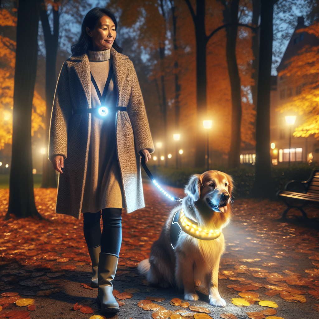 Zorg voor Zichtbaarheid: Onmisbare Verlichting voor je Hond in de Donkere Maanden