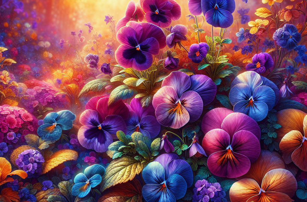 Betoverende Herfsttuin: Violen en Viooltjes in Kleur en Kracht