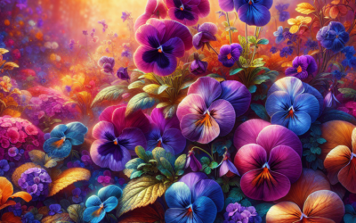 Betoverende Herfsttuin: Violen en Viooltjes in Kleur en Kracht