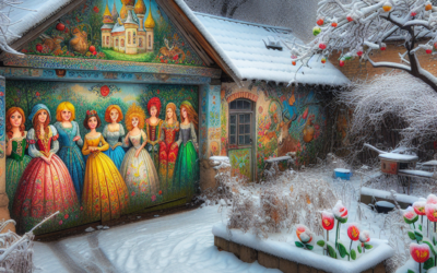 Een Magische Wintertuin: Sneeuwwitje en de Zeven Dwergen Herleven in Kleuren