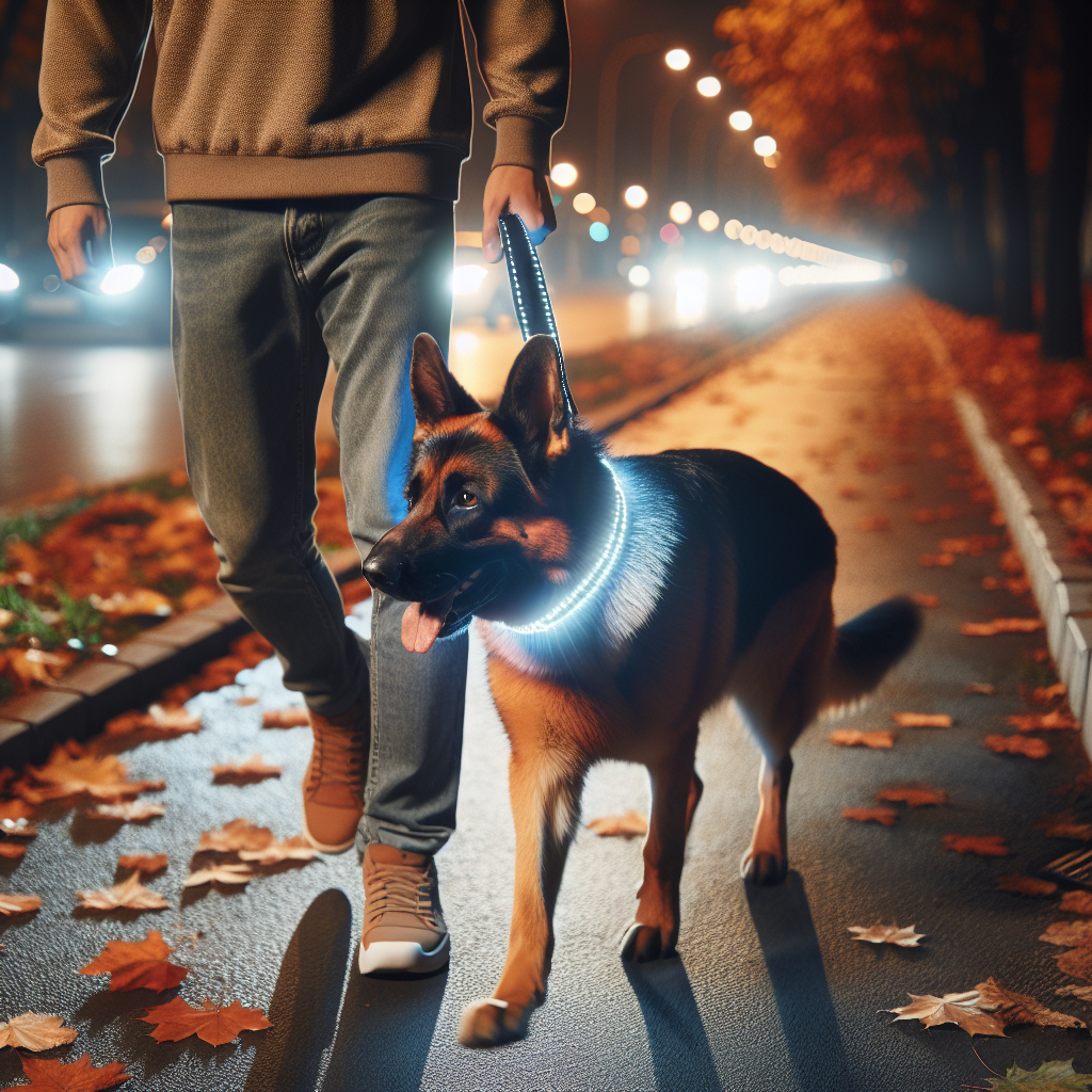 Helder in het Herfstduister: Zorg voor de Veiligheid van je Hond met Verlichting
