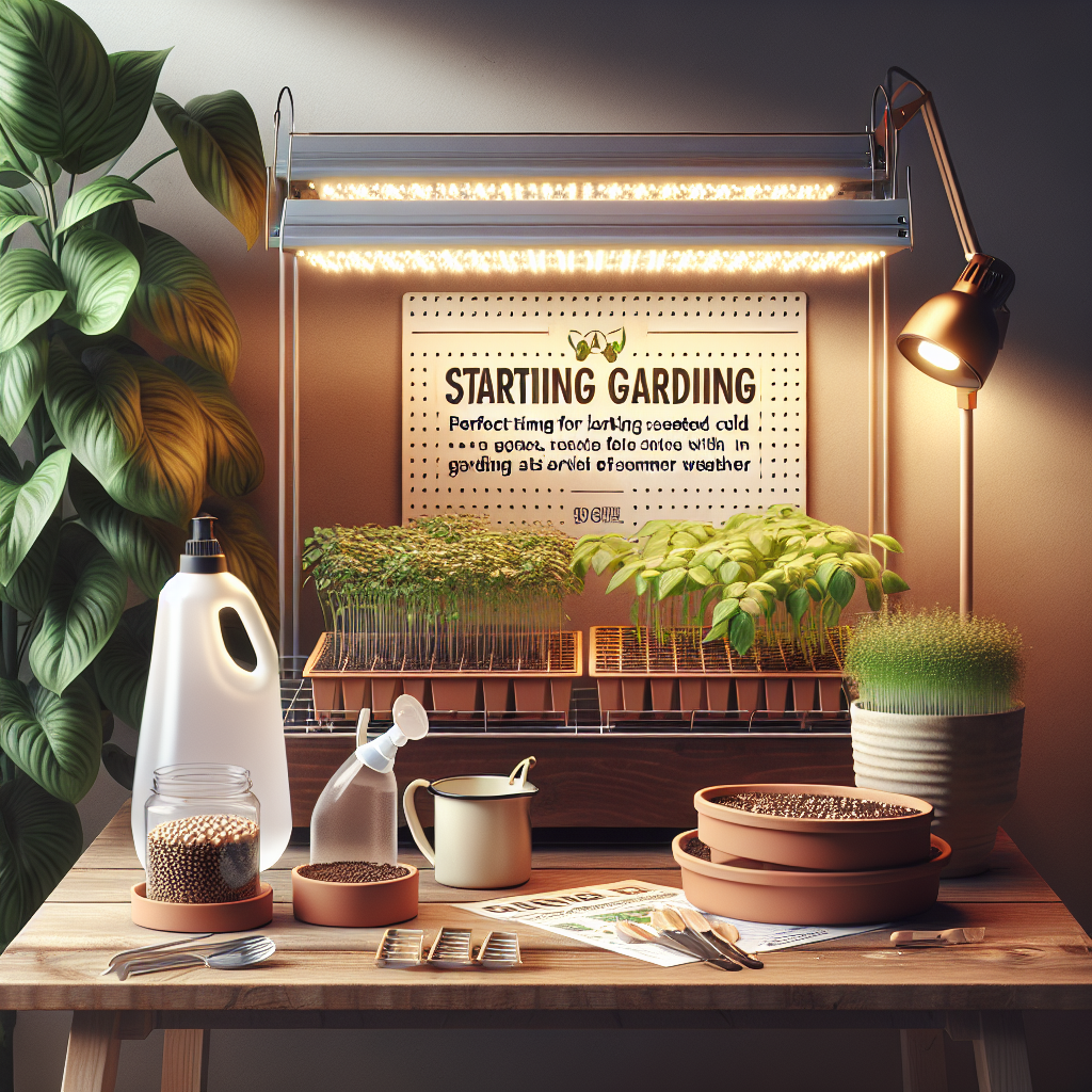 Wintergroene Start: Binnen Zaaien voor Bloeiende Tuinen in Koude Klimaten