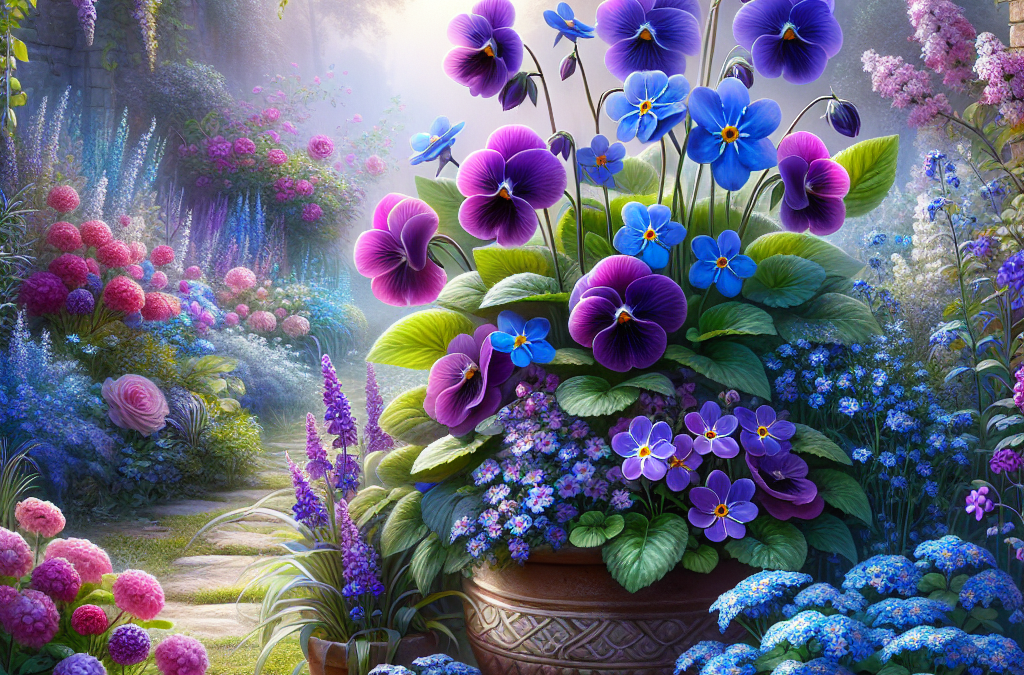 Betoverende Bloemen: Viooltjes en Vergeet-mij-nietjes in Jouw Tuin