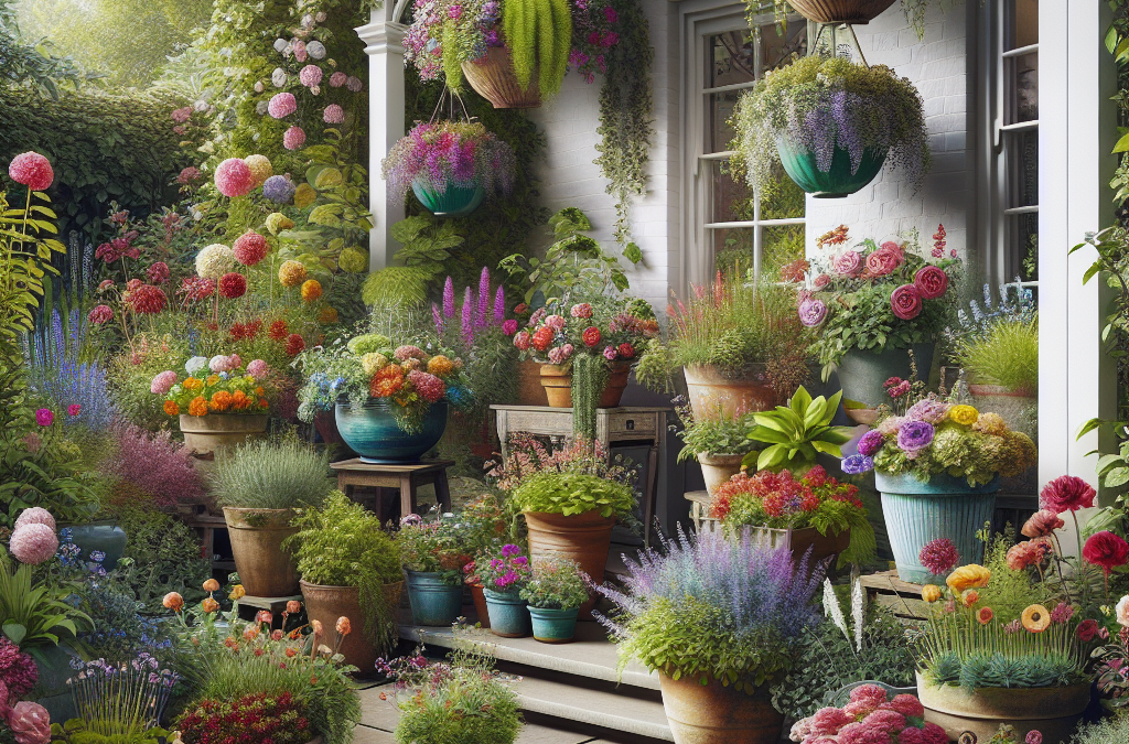 Creëer Je Eigen Cottage Tuin: Betoverende Bloemenpracht in Potten