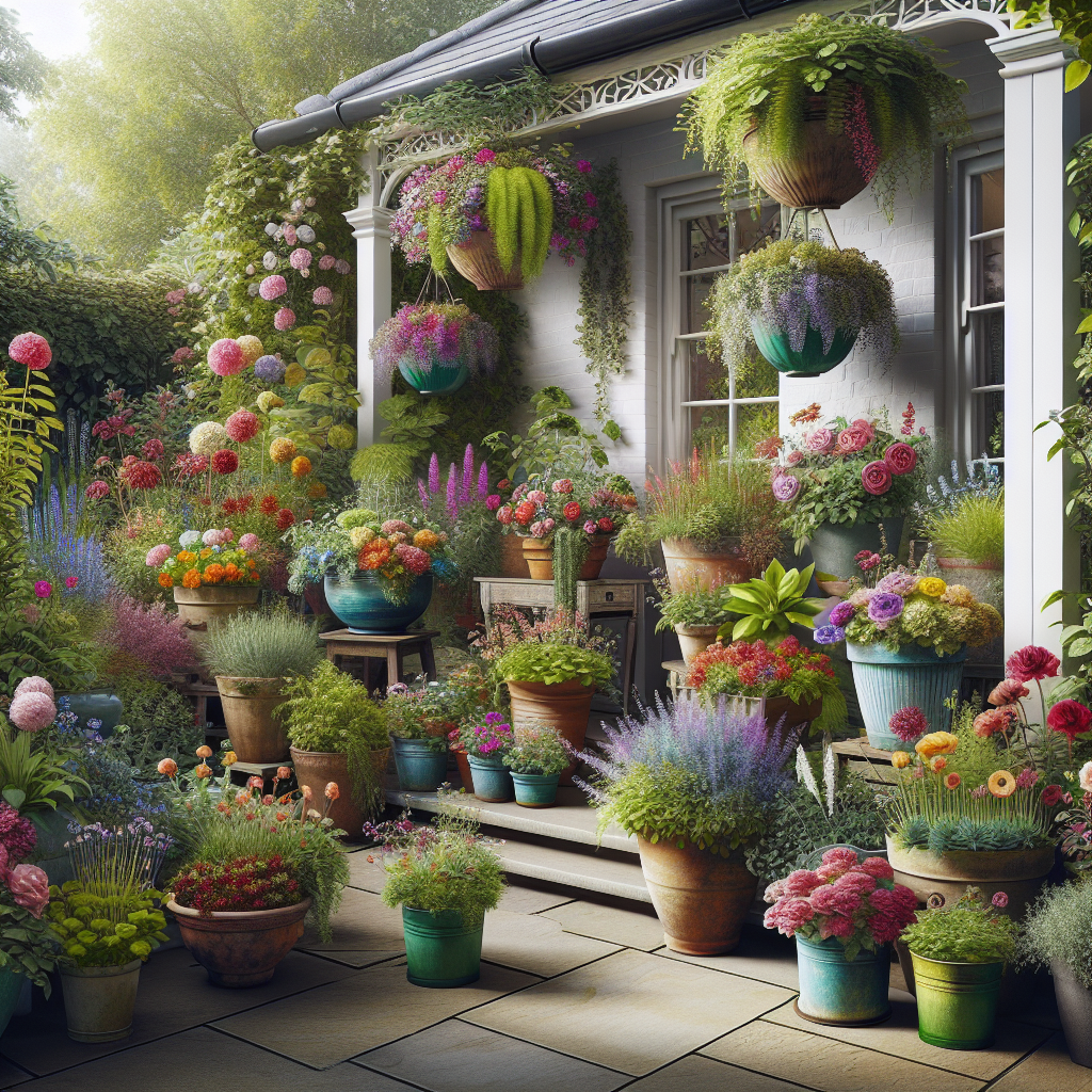 Creëer Je Eigen Cottage Tuin: Betoverende Bloemenpracht in Potten