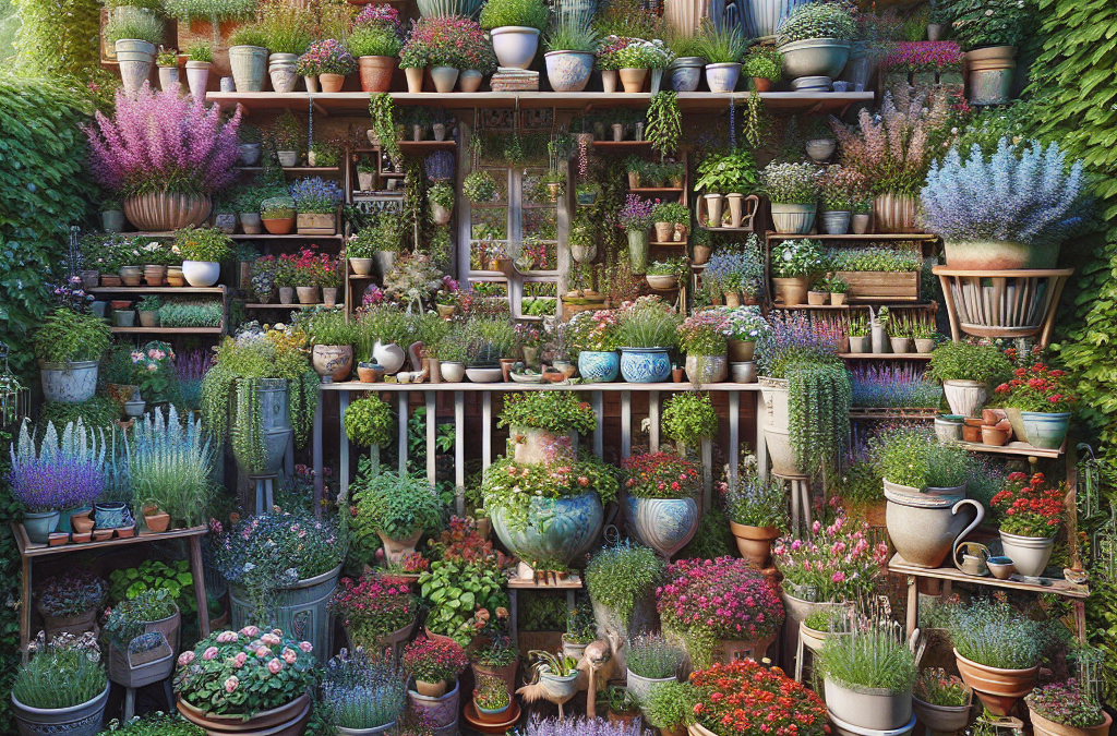 Creëer je Eigen Sprookjesachtige Cottage Tuin: Potten en Containers als Jouw Bondgenoten