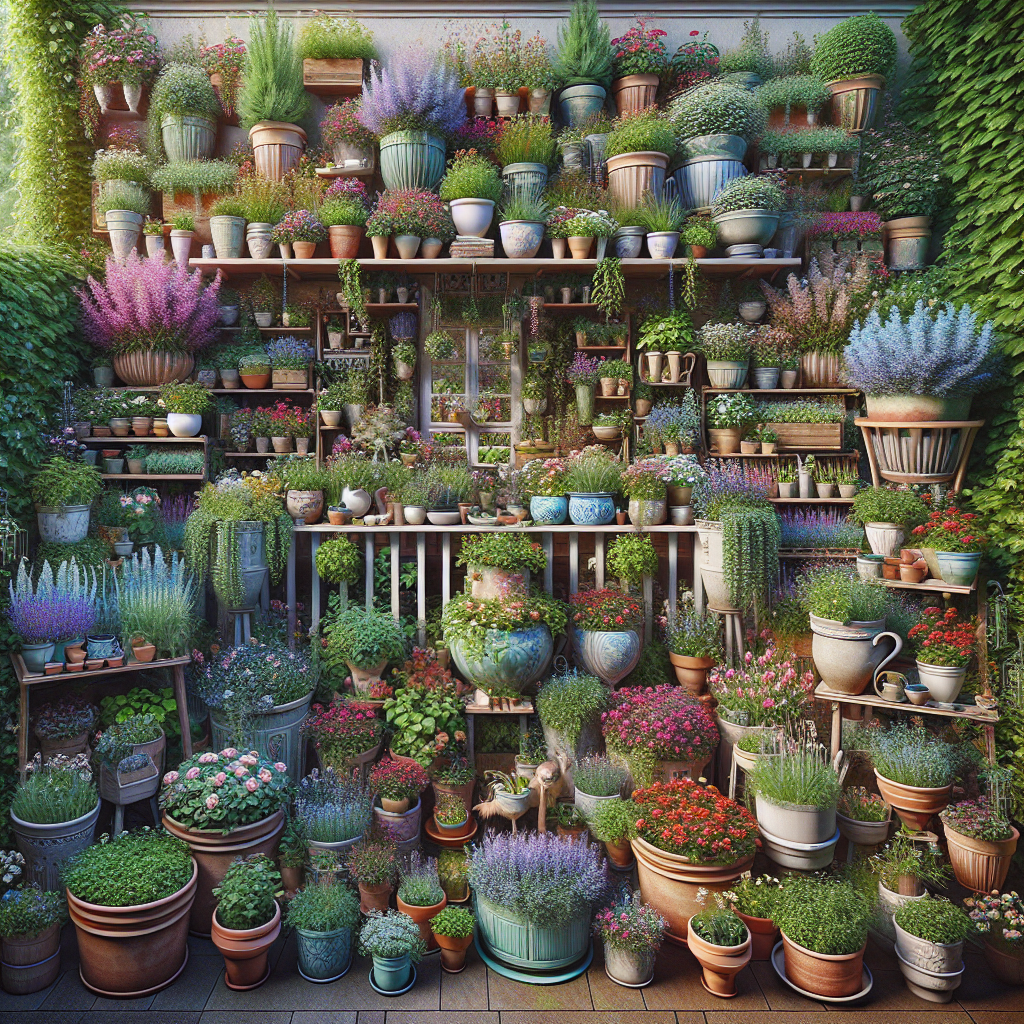 Creëer je Eigen Sprookjesachtige Cottage Tuin: Potten en Containers als Jouw Bondgenoten