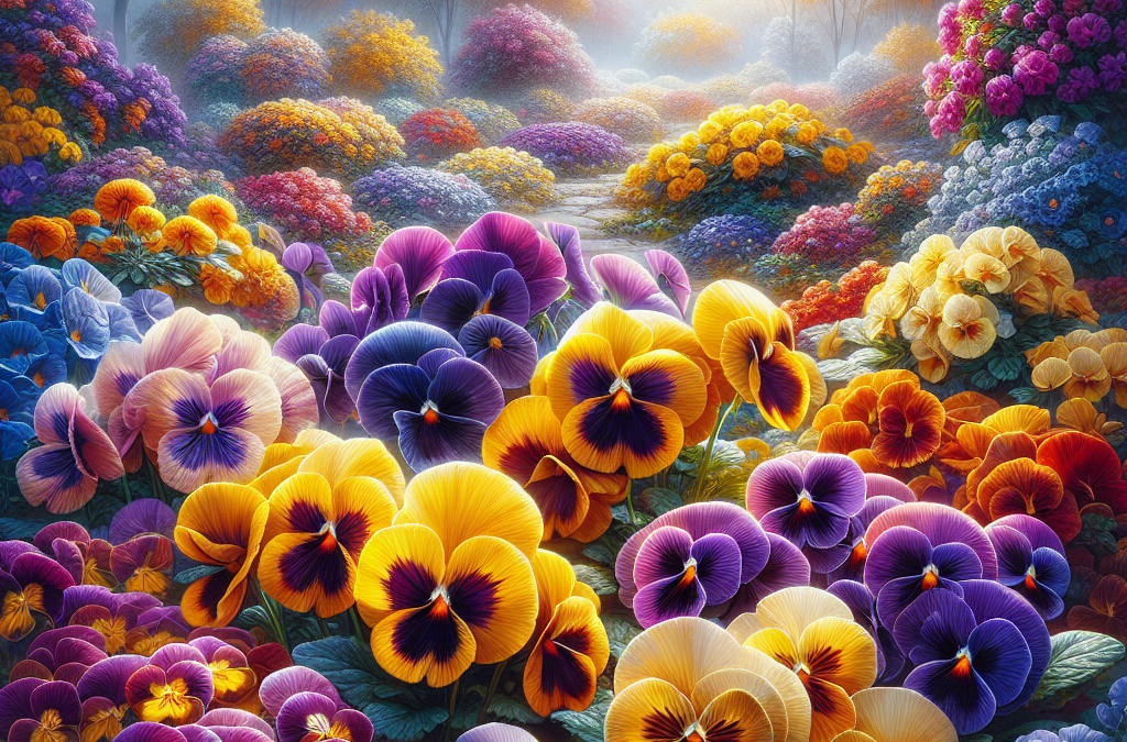 Herfstkleuren in je Tuin: Violen en Viooltjes als Stralende Eyecatchers