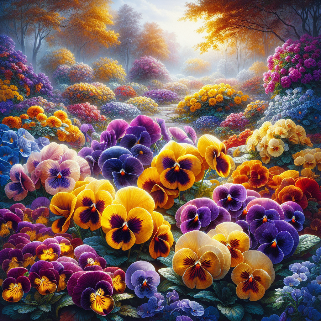 Herfstkleuren in je Tuin: Violen en Viooltjes als Stralende Eyecatchers