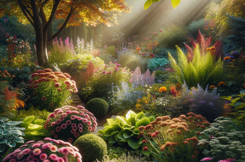 Herfsttuin Pracht: Kleur en Leven voor Zon en Schaduw
