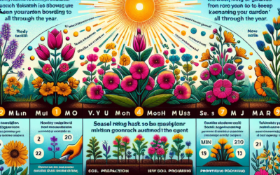 Jaar-Rond Tuinmagie: Maandelijkse Taken en Tips voor een Bloeiende Oase