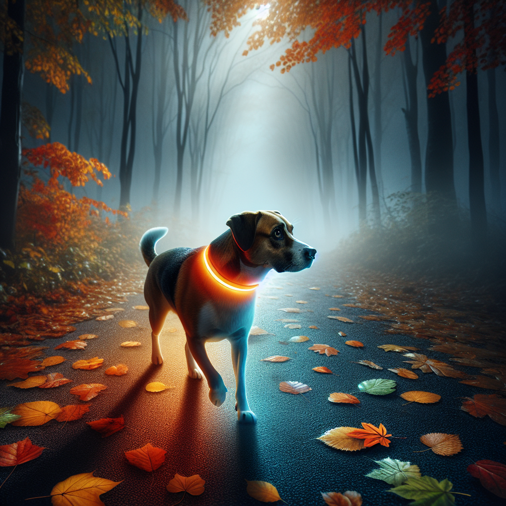 Licht in de Duisternis: Veilig Wandelen met je Hond in het Najaar