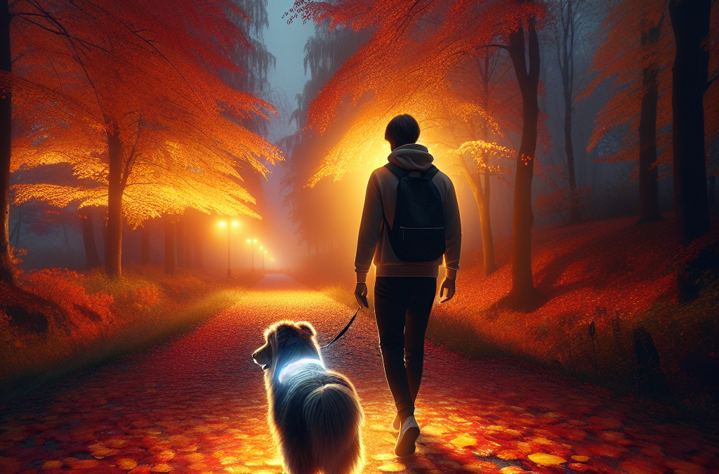 Stralend de Herfst in: Zorg voor Veilige Avondwandelingen met je Hond