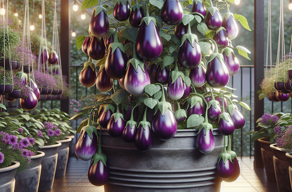 Succesvol 'Jewel Amethyst' Aubergines Kweken: Jouw Gids voor Groene Vingers op Kleine Ruimte
