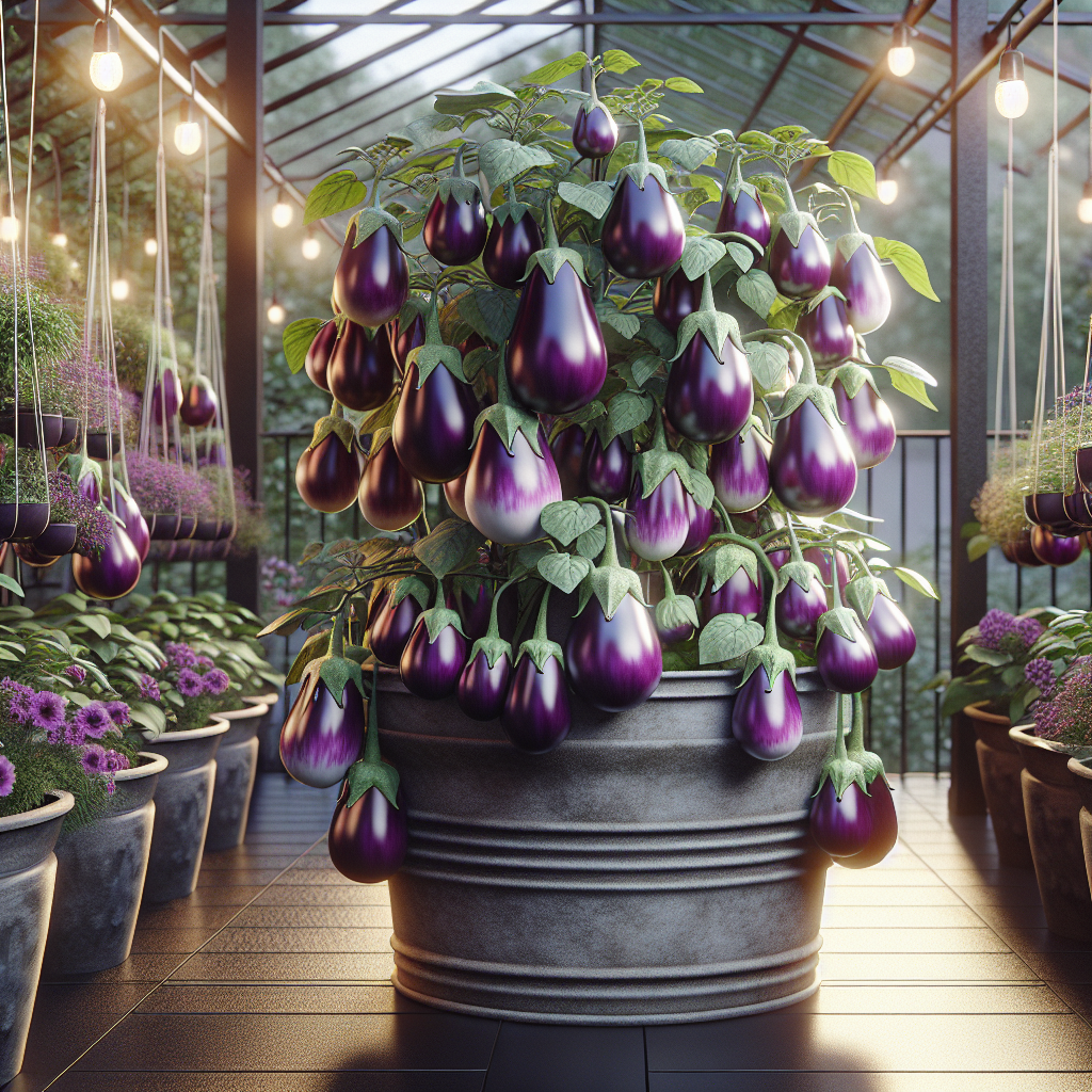 Succesvol 'Jewel Amethyst' Aubergines Kweken: Jouw Gids voor Groene Vingers op Kleine Ruimte