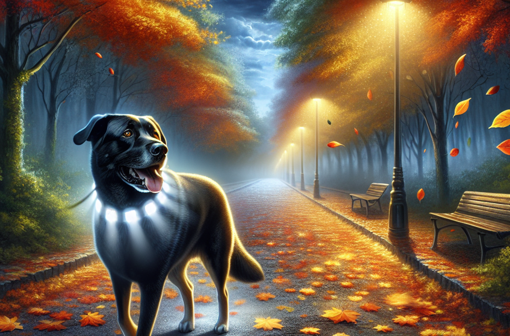 Verlicht je Hond: Veilig en Zichtbaar tijdens Donkere Najaarwandelingen