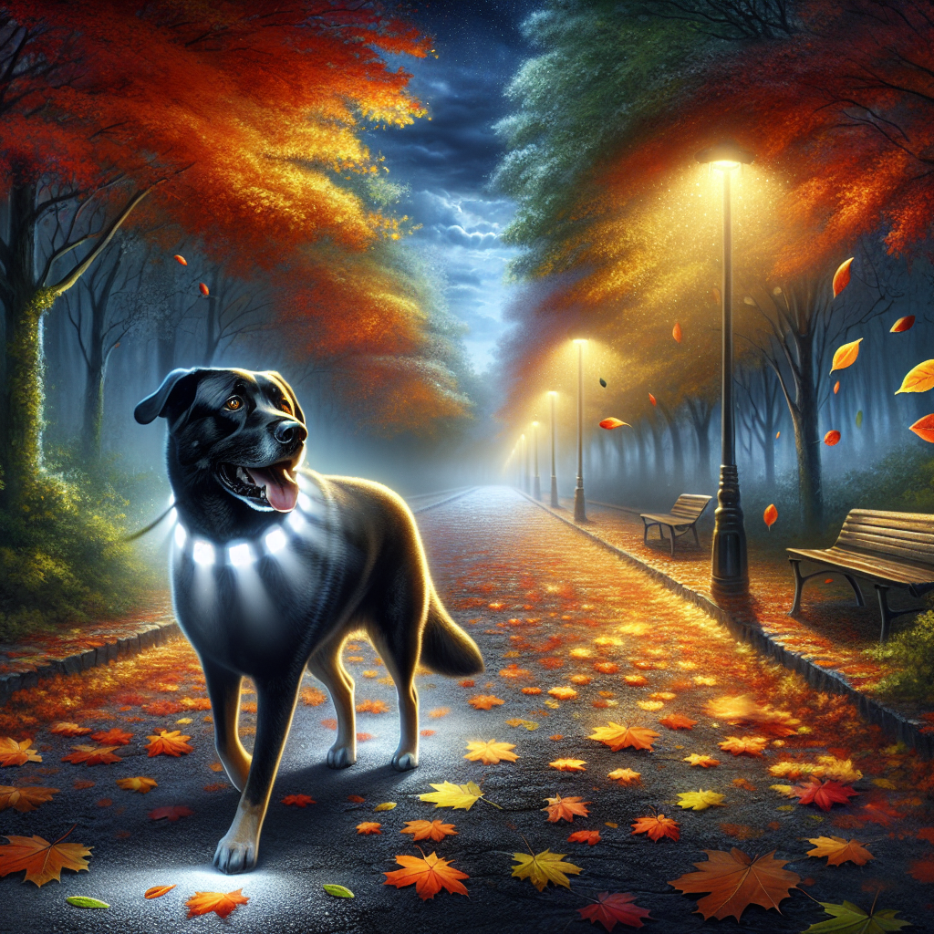 Verlicht je Hond: Veilig en Zichtbaar tijdens Donkere Najaarwandelingen