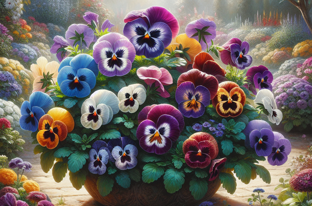 Viooltjes en Pansies: Kleurrijke Betovering voor de Herfsttuin