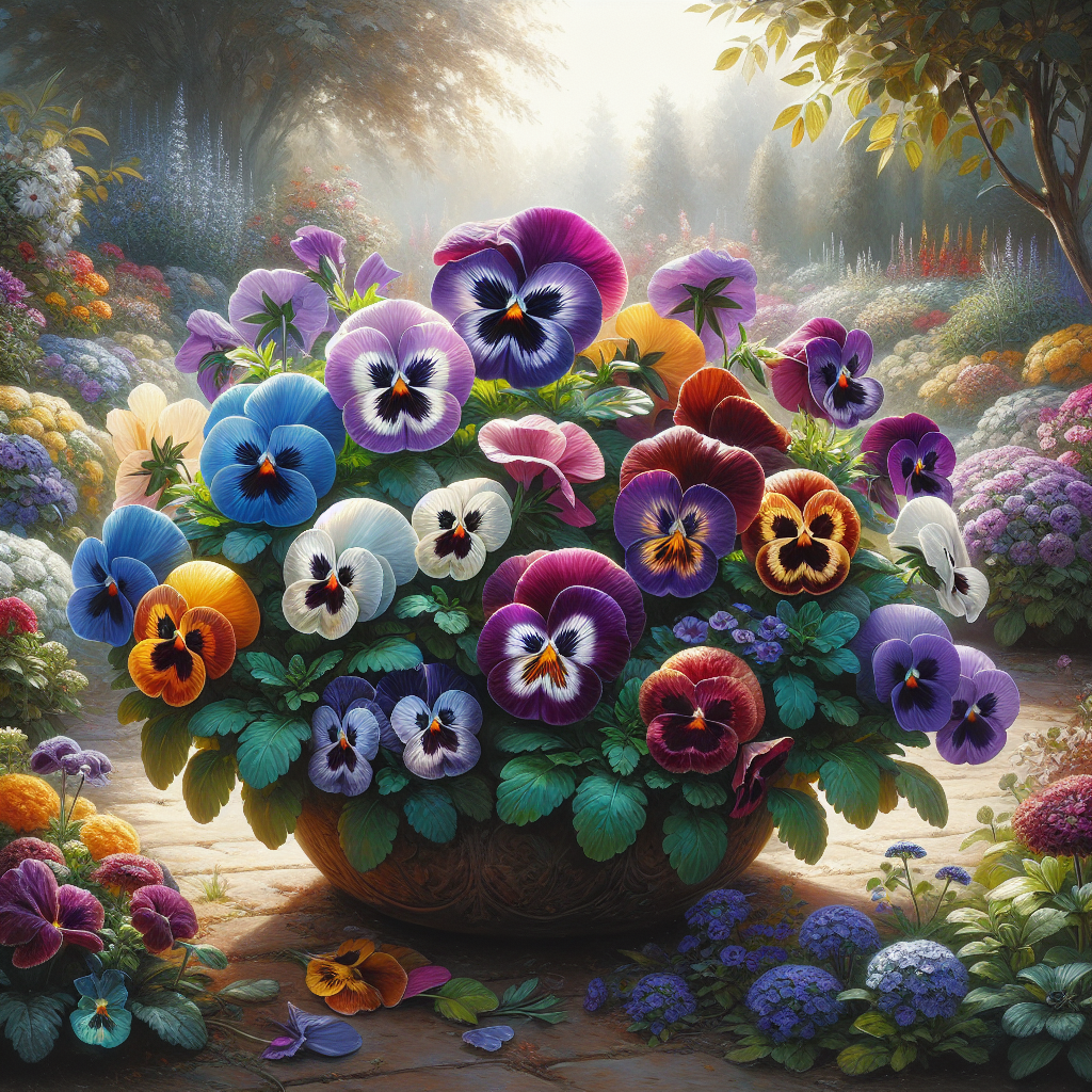 Viooltjes en Pansies: Kleurrijke Betovering voor de Herfsttuin