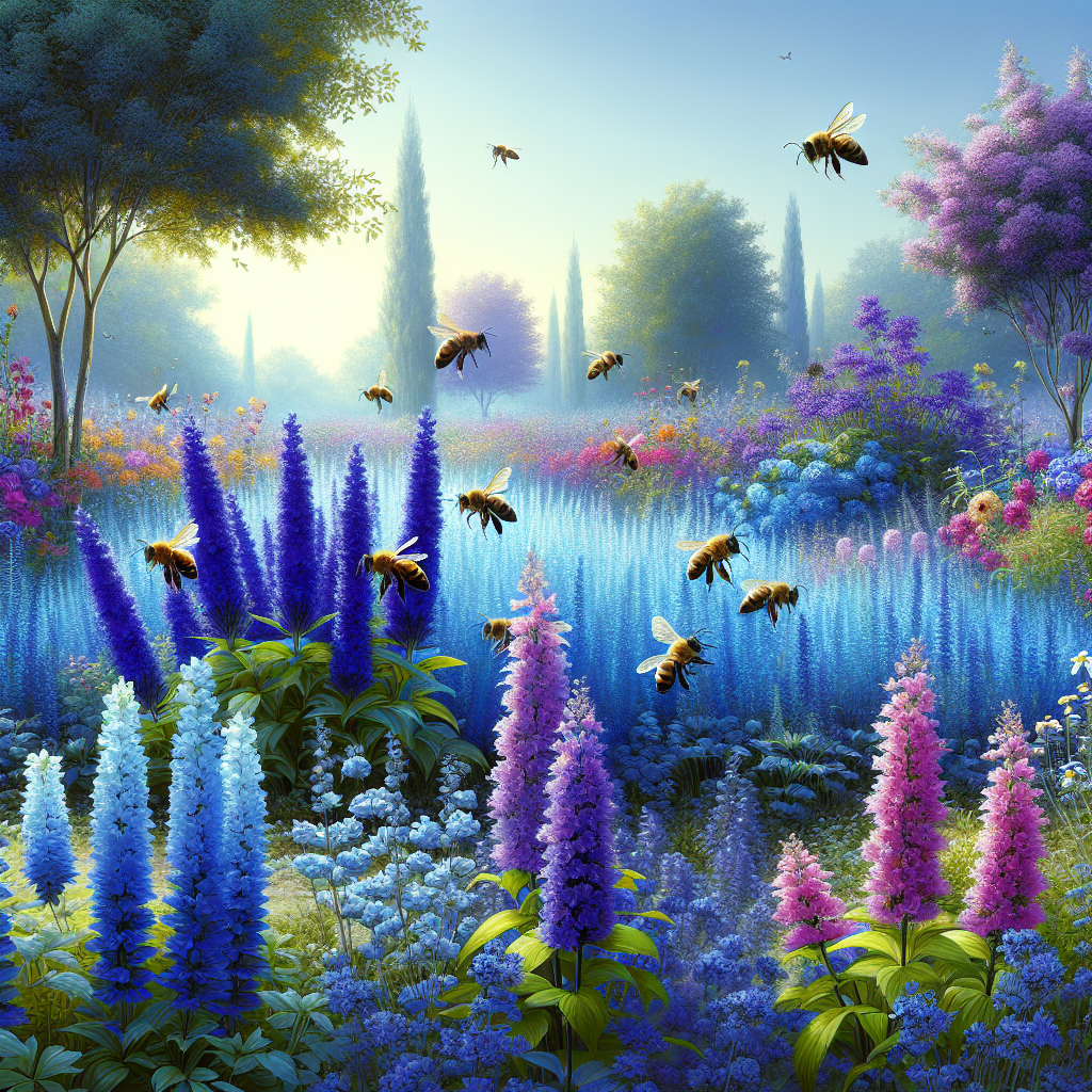 Bijenmagneten: Creëer een Levendige Tuin met Blauwe Bloemen