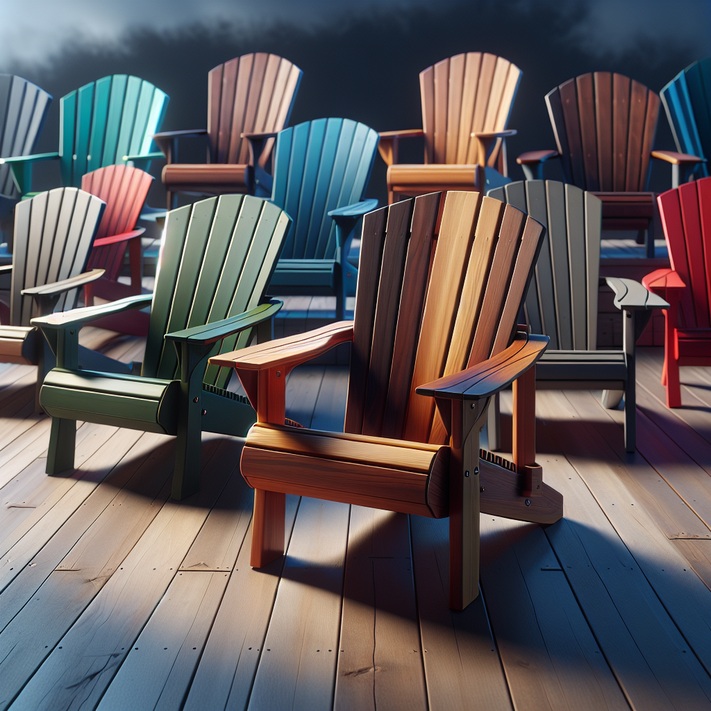 Herontdek de Tijdloze Elegantie: Moderne Adirondack Stoelen voor Jouw Tuin