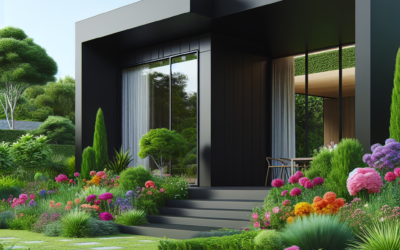 Zwarte Huizen: Tijdloze Elegantie die Tuinen Laat Stralen